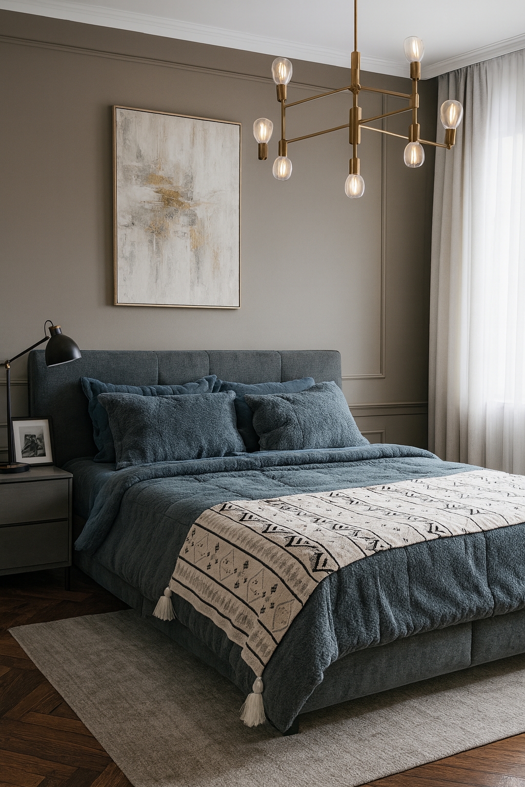 روتختی دو نفره مخمل تدی